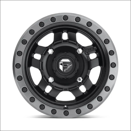 Fuel D557 Anza Non-Beadlock Matte Black Gun Metal Ring - 14x7 / 4x137 / + 38mm - Wheels
