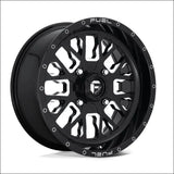 Fuel D611 Stroke Non-Beadlock Wheel Gloss Black Milled - 18x7 / 4x137 / + 13mm - Wheels