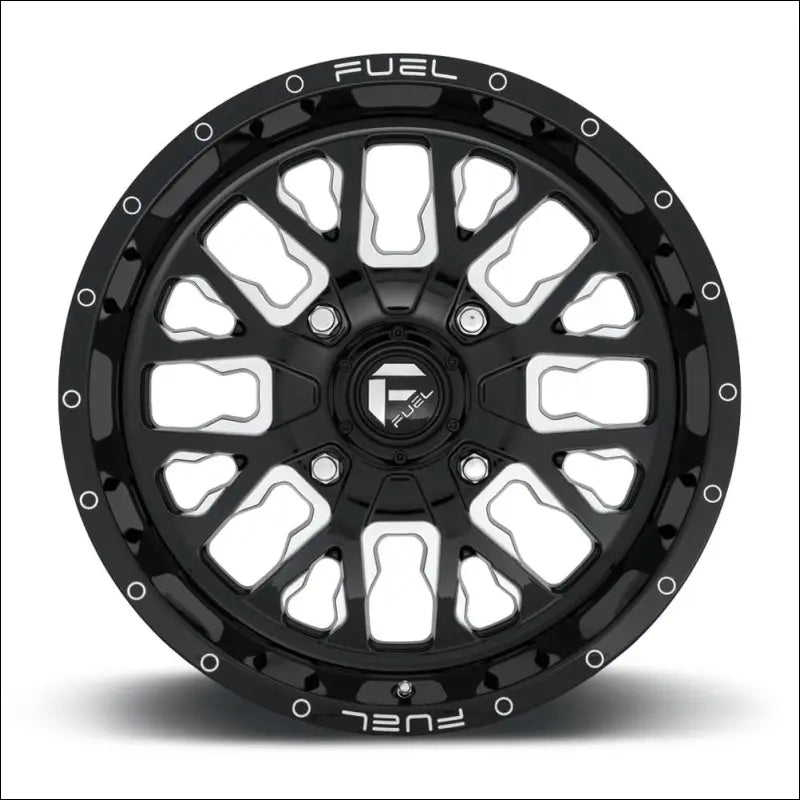 Fuel D611 Stroke Non-Beadlock Wheel Gloss Black Milled - 20x7 / 4x137 / + 13mm - Wheels
