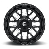 Fuel D611 Stroke Non-Beadlock Wheel Gloss Black Milled - 20x7 / 4x137 / + 13mm - Wheels