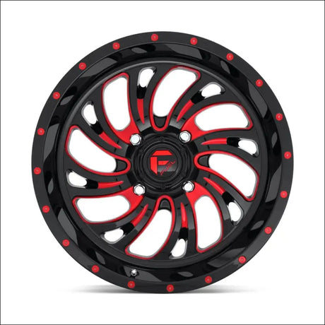 Fuel D642 Kompressor Gloss Black Red Tinted Clear - 20x7 / 4x137 / + 13mm - Wheels