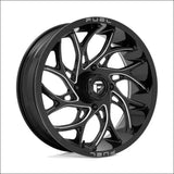 Fuel D741 Runner UTV Non-Beadlock Gloss Black Milled - 18x7 / 4x137 / + 13mm - Wheels