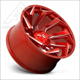 Fuel D754 Reaction UTV Wheel - Candy Red Milled (5 Lug) - Wheels
