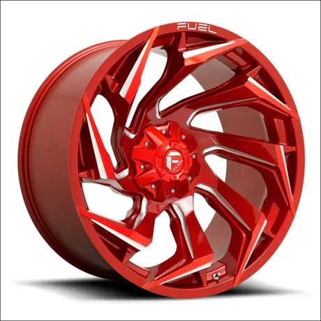 Fuel D754 Reaction UTV Wheel - Candy Red Milled (5 Lug) - Wheels