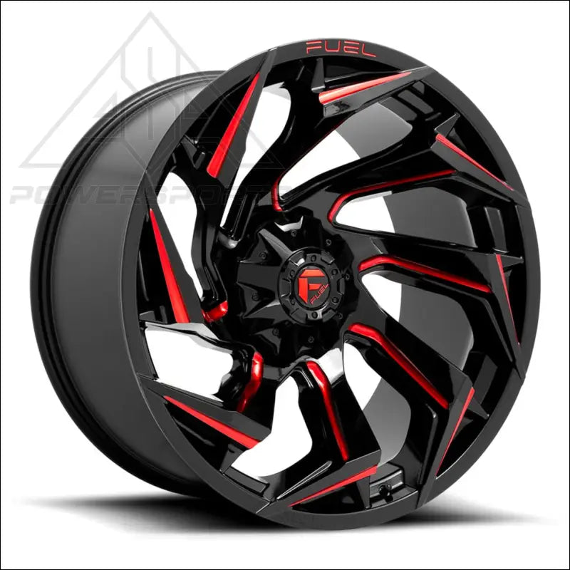 Fuel D754 Reaction UTV Wheel - Gloss Black Milled with Red Tint - Wheels