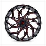 Fuel D779 Runner UTV Wheel Gloss Black Milled Candy Red - 20x7 / 4x137 / + 13mm - Wheels