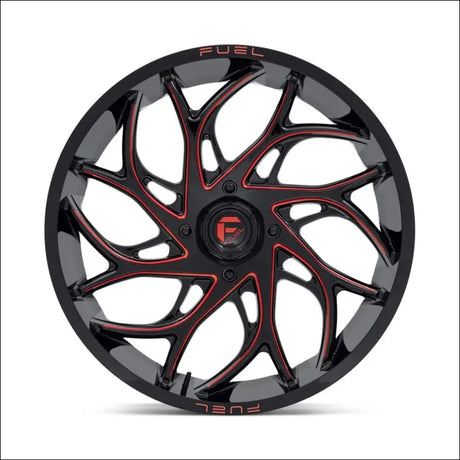 Fuel D779 Runner UTV Wheel Gloss Black Milled Candy Red - 20x7 / 4x137 / + 13mm - Wheels