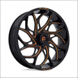 Fuel D780 Runner UTV Wheel Gloss Black Milled Orange - 18x7 / 4x137 / + 13mm - Wheels