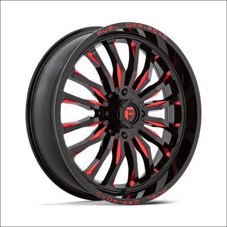 Fuel D822 ARC UTV Wheel Gloss Black Milled Red - 18x7 / 4x137 / + 13mm - Wheels