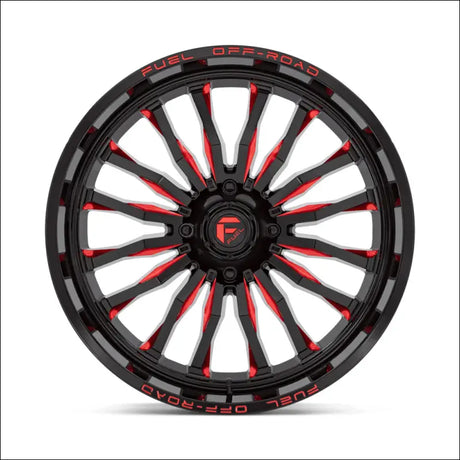 Fuel D822 ARC UTV Wheel Gloss Black Milled Red - 20x7 / 4x137 / + 13mm - Wheels