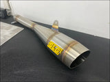 Gen 1 2007-2012 CanAm Renegade 500-800cc Megaphone Slip On - Raw Stainless / Oxygen sensor bung