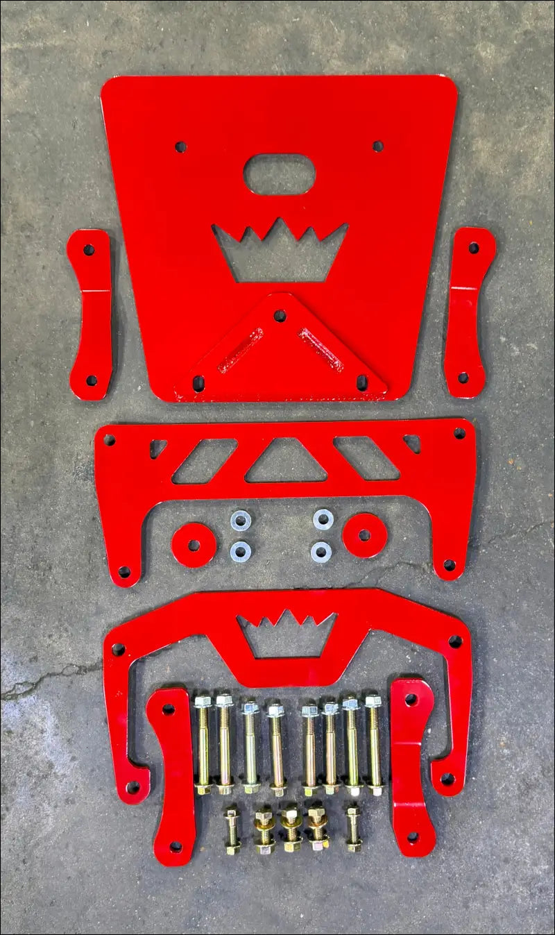 HD11 DEFENDER FRAME BRACE KIT - BLACK / FRONT ONLY - ATV Parts