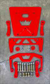 HD11 DEFENDER FRAME BRACE KIT - BLACK / FRONT ONLY - ATV Parts