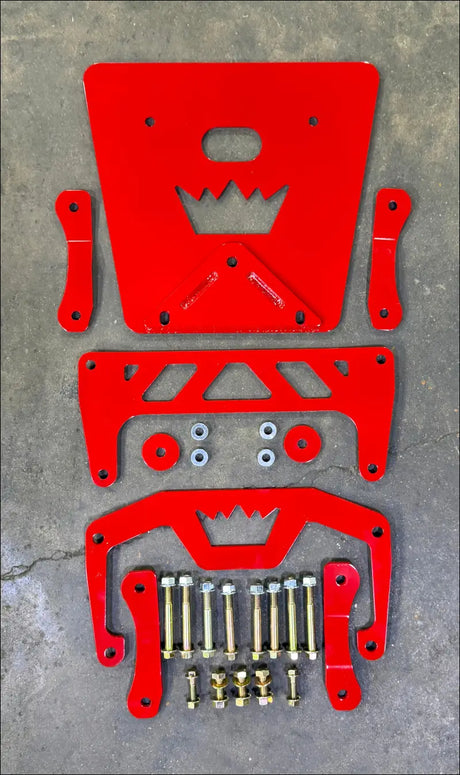 HD11 DEFENDER FRAME BRACE KIT - BLACK / FRONT ONLY - ATV Parts