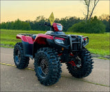 HONDA FOREMAN RUBICON FORWARD A-ARMS - BLACK / MOORHEAD REAR RAKED ARMS / NO FRAME BRACE