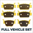 Honda Rincon TRX680/Rubicon 700 2008-2026 Brass Brake Pad Set - Full Vehicle - Brakes