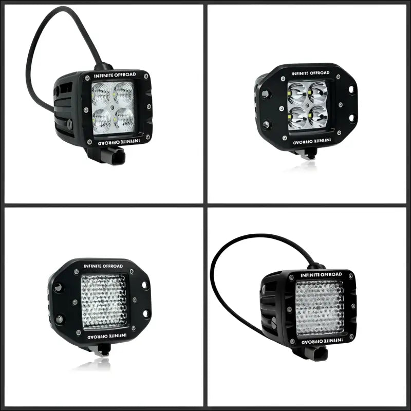 Infinite Offroad | 40W HIGH OUTPUT PODS (PAIR) - POST - COMBO / NO - LIGHTS