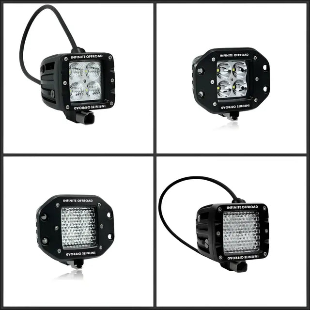 Infinite Offroad | 40W HIGH OUTPUT PODS (PAIR) - POST - COMBO / NO - LIGHTS