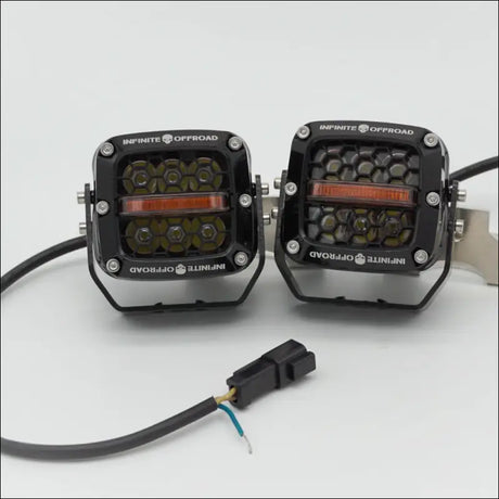 Infinite Offroad | 60W 3’’ POD (W/ DRL) (PAIR) - RED / YES - LIGHTS