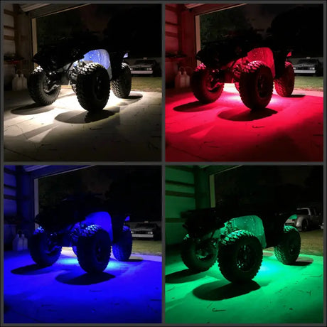 Infinite Offroad | (ATV/4-WHEELER) - RGB + W ROCK LIGHT KIT - 4PC / LARGE - 8 WATT - LIGHTS
