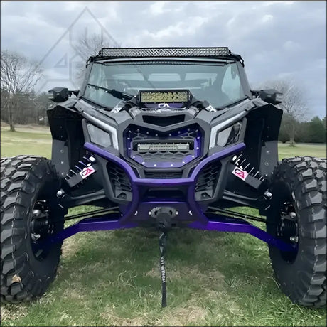 Infinite Offroad | Can-Am Maverick X3 Grille w/ 102w Light Bar - LIGHTS