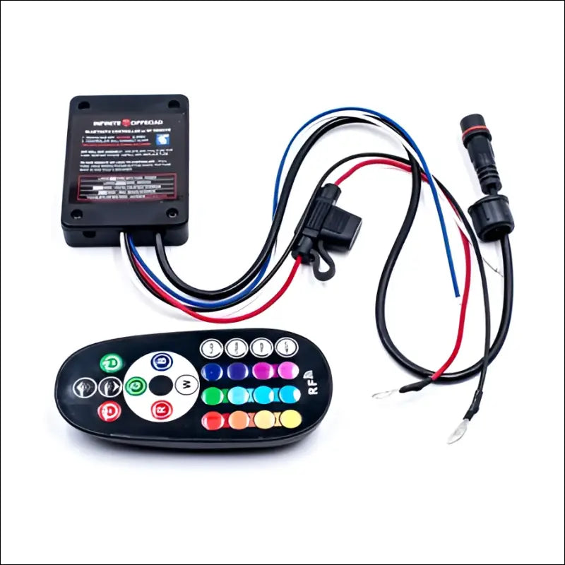 Infinite Offroad | (RGB + W) WHIP BLUETOOTH CONTROLLER W-RF REMOTE - ONLY - LIGHTS