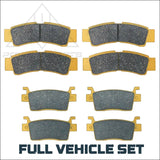 Kawasaki KRX/KRX4 1000 2020-2026 Ceramic Brake Pad Set - Vehicle Parts & Accessories