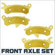 Kawasaki Ridge/Ridge Crew KWF 1000 2024-2026 Brass Brake Pad Set - Front axle - Vehicle Parts & Accessories