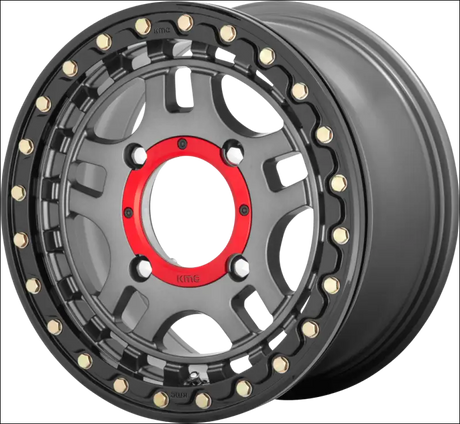 KMC KS240 Recon Beadlock Gun Metal - 14x7 / 5 + 2 / 4x156 - Wheels