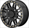 KMC KS250 Cage Beadlock Satin Black - 15x6 / 5 + 1 / 4x137 - Wheels