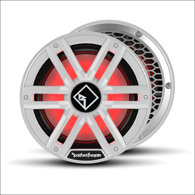 M2 12’’ DVC 2ohm Color Optix Infinite Baffle Marine Subwoofer - White - Audio