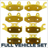 Can-Am Maverick 2013-2018 Brass Brake Pad Set - Full Vehicle - Parts & Accessories