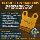 Can-Am Maverick 2013-2018 Brass Brake Pad Set - Vehicle Parts & Accessories