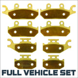 Can-Am Maverick MAX/XDS/XMR 2013-2018 Brass Brake Pad Set - Full Vehicle - Brakes