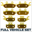 Can-Am Maverick MAX/XDS/XMR 2013-2018 Brass Brake Pad Set - Full Vehicle - Parts & Accessories