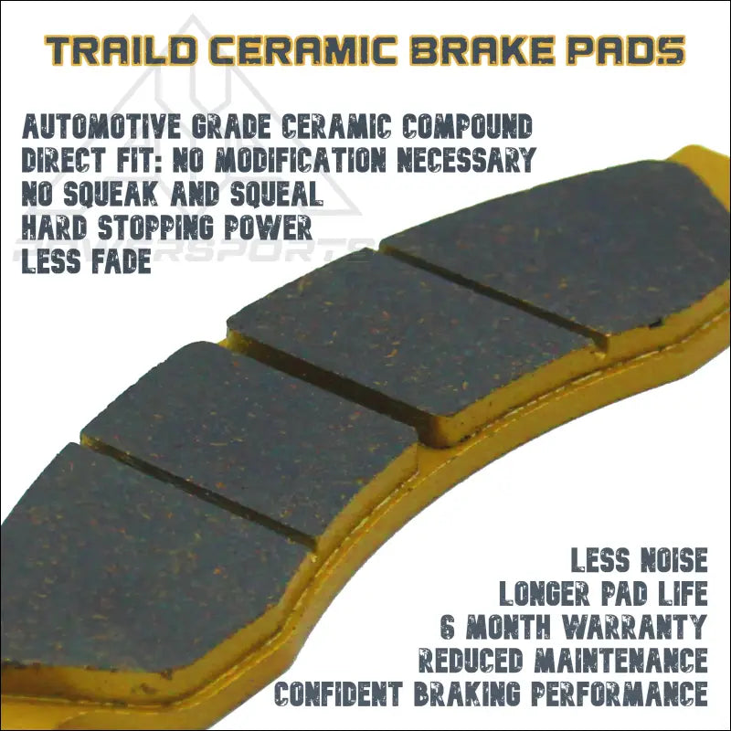 Can-Am Maverick MAX/XDS/XMR 2013-2018 Front & Rear Ceramic Brake Pad Set - Vehicle Parts Accessories