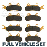 Can-Am Maverick X3/MAX/Sport/Trail 2017-2026 Front & Rear Ceramic Brake Pad Set - Vehicle Parts Accessories