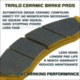 Can-Am Maverick X3/MAX/Sport/Trail 2017-2026 Front & Rear Ceramic Brake Pad Set - Vehicle Parts Accessories