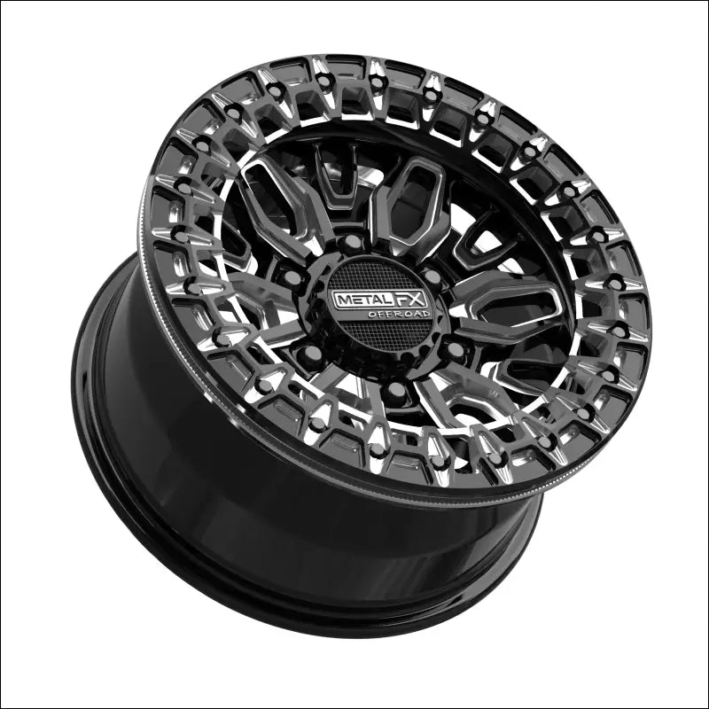 Mayhem 6R Beadlock | Gloss Black Contrast Cut - 15x8 | +0mm/4 + 4 | 6x5.5 | 98881 (Maverick R) - Wheels