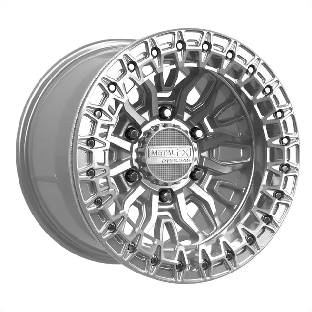 Mayhem 6R Beadlock | Gloss Silver Machined