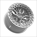 Mayhem R Beadlock | Gloss Silver Machined - 15x8 | +0mm | 5x114.3 | 98862