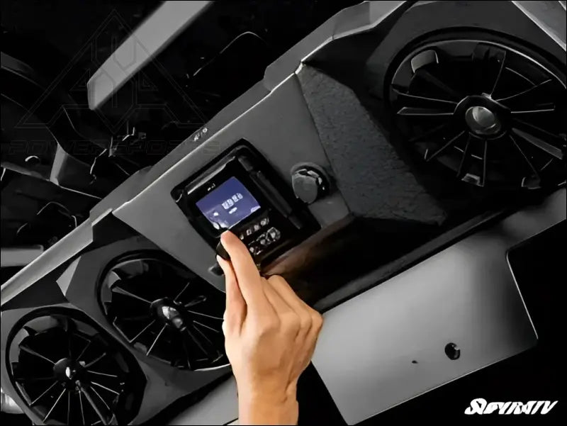 MB Quart 320-Watt Stage 4 Can-Am Defender Tuned Four-Speaker Visor Audio System