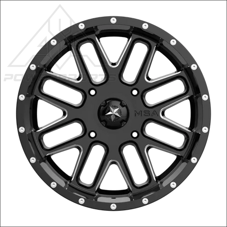 MSA M35 Bandit - Gloss Black Milled - Wheels