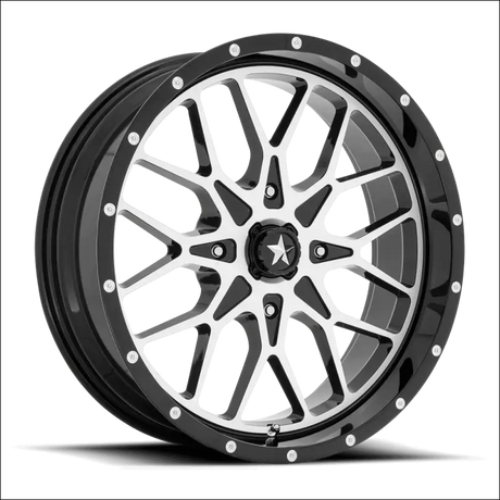 MSA M45 Portal - Gloss Black Machined - 16x7 / 4x137 / + 10mm - Wheels