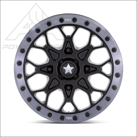 MSA M48 Portal Beadlock - Satin Black w/ Gray Tint Ring - Wheels