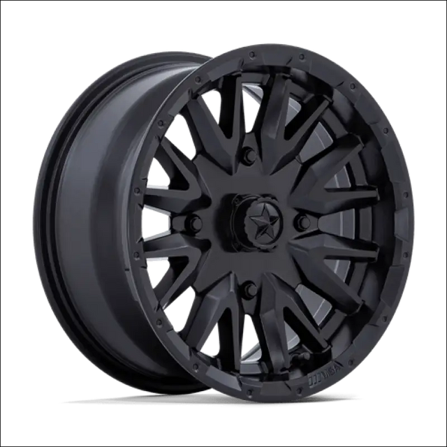 MSA M49 Creed Matte Black UTV Rims - 14x7 / 4x110 / 10 - Wheels