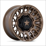 MSA M50 Clubber - Matte Bronze - 15x7 +10MM / Gloss Black Machined / 4x137/4x156 - Wheels