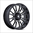 MSA M51 Thunderlips Machine & Gloss Black UTV Rims - 14x7 / 4x156/4x137 / 10 - Wheels