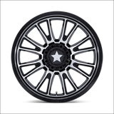 MSA M51 Thunderlips Machine & Gloss Black UTV Rims - 20x7 / 4x156/4x137 / Wheels