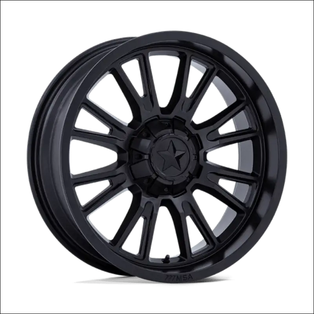 MSA M51 Thunderlips Matte Black UTV Rims - 14x7 / 4x156/4x137 / 10 - Wheels